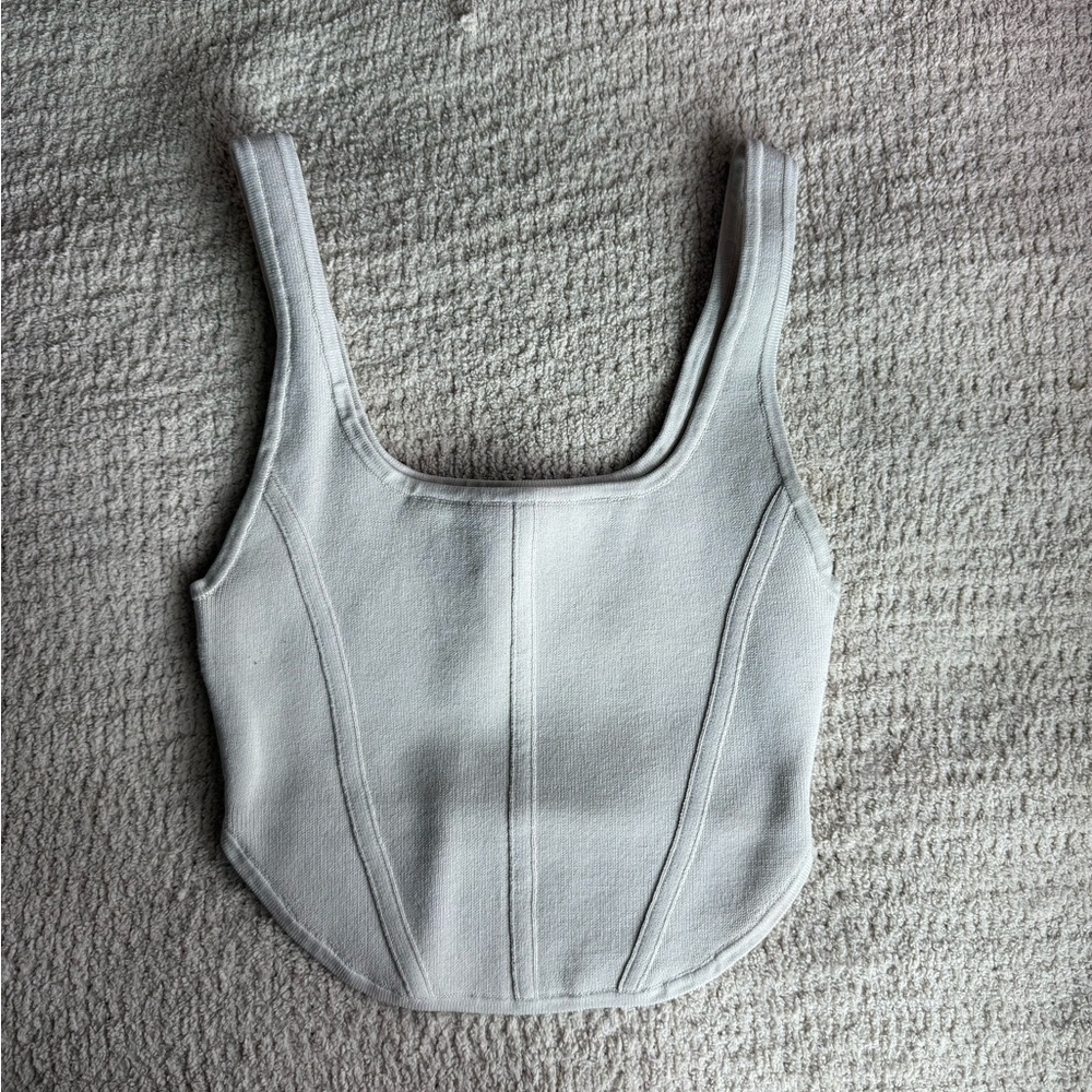 Babaton Cream Knit Tank